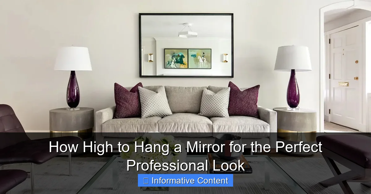 How High to Hang a Mirror for the Perfect Professional Look