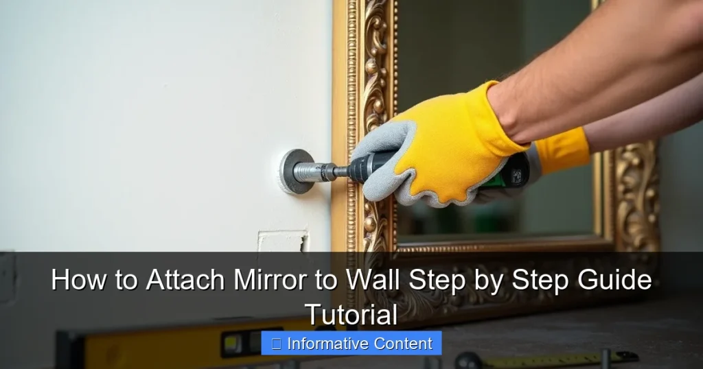 How to Attach Mirror to Wall Step by Step Guide Tutorial