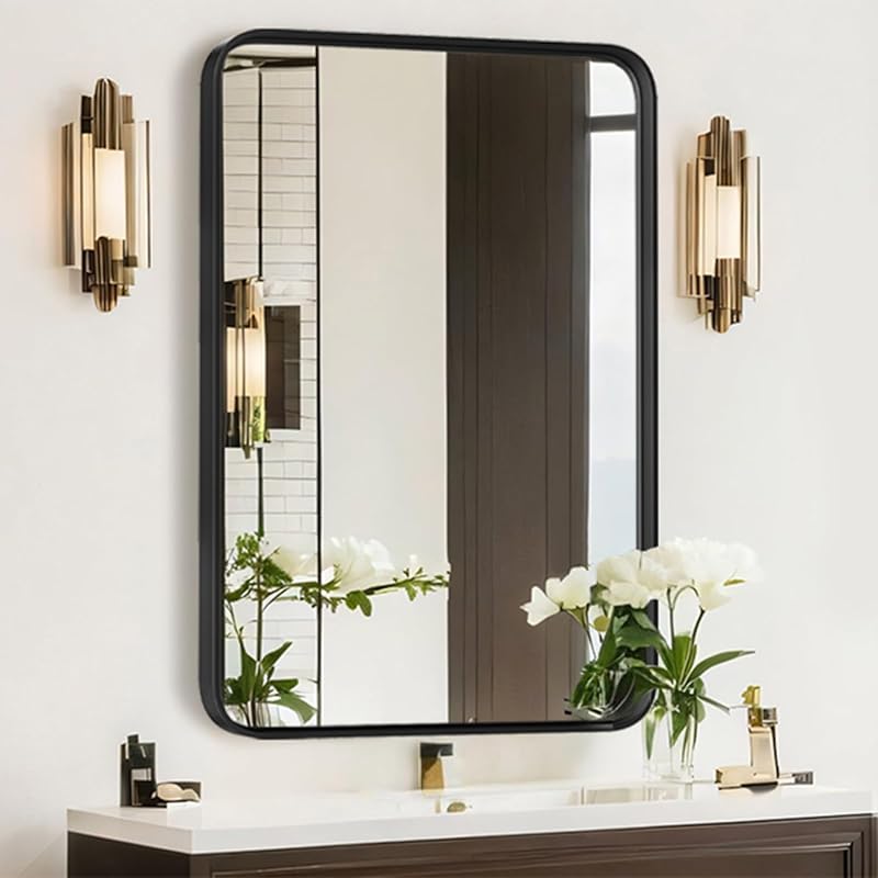 Black Metal Mirror