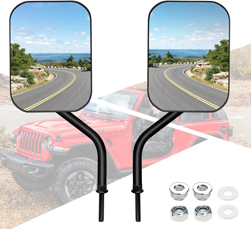 Jeep Wrangler Door Hinge Mirrors