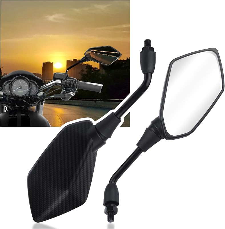 Carbon Fiber Adjustable Motorcycle Mirrors