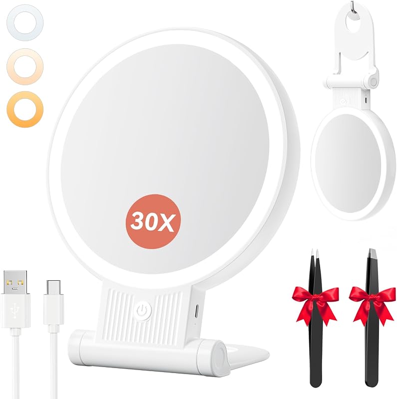 Auxmir BM-2403 30X/1X Magnifying Makeup Mirror