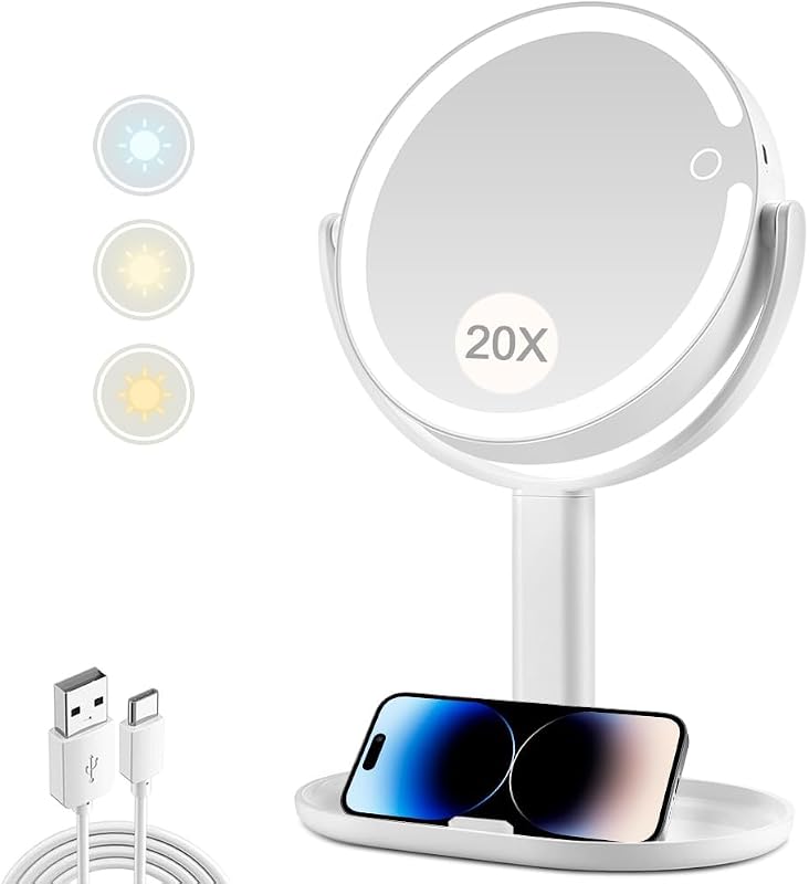 MIYADIVA 20X Magnifying Vanity Mirror