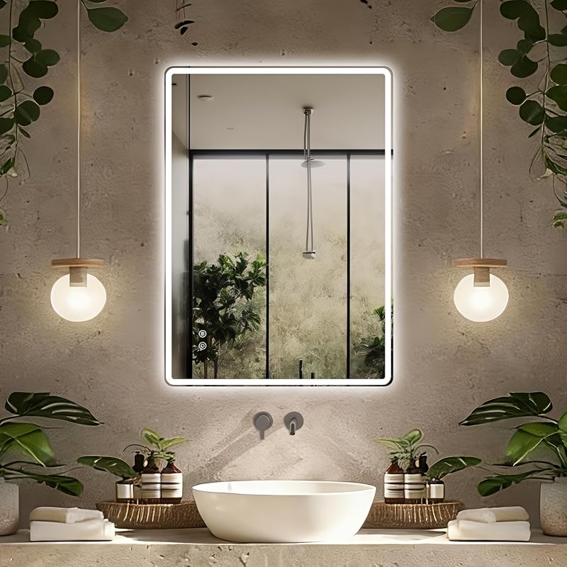 Niccy 28x20 LED Bathroom Mirror